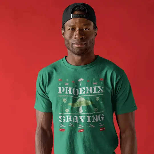 Phoenix Shaving UFO Ugly Sweater Short-Sleeve Unisex T-Shirt