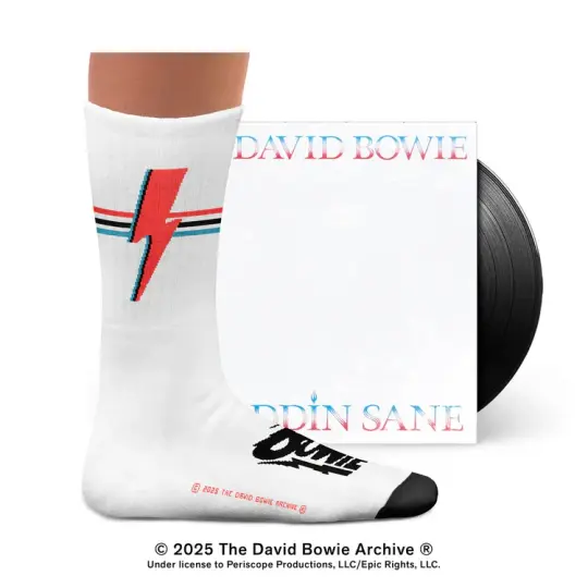 David Bowie Aladdin Sane Athletic Socks