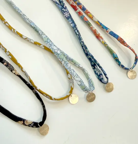 Liberty London + My Little Belleville Cord Pendant Necklace