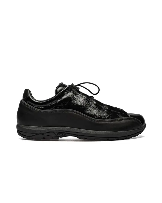 Diemme Licata Black Crackled Patent Leather