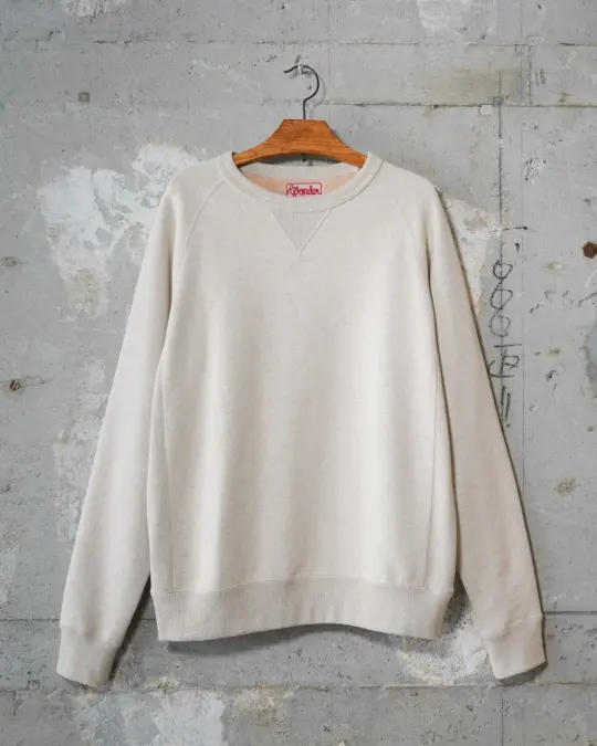 Crewneck - Fleeced Foxfibre® - Oatmeal