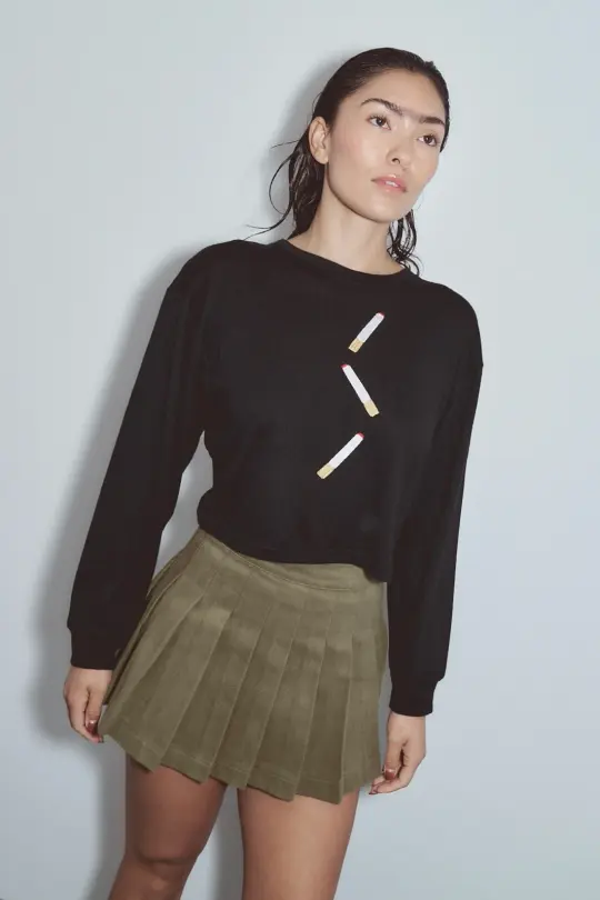 Cigarettes Wool Blend Long Sleeve Tee