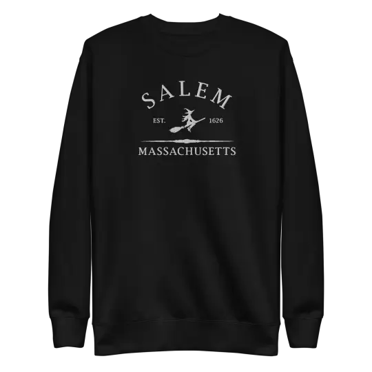 Salem Massachusetts Embroidered Sweatshirt