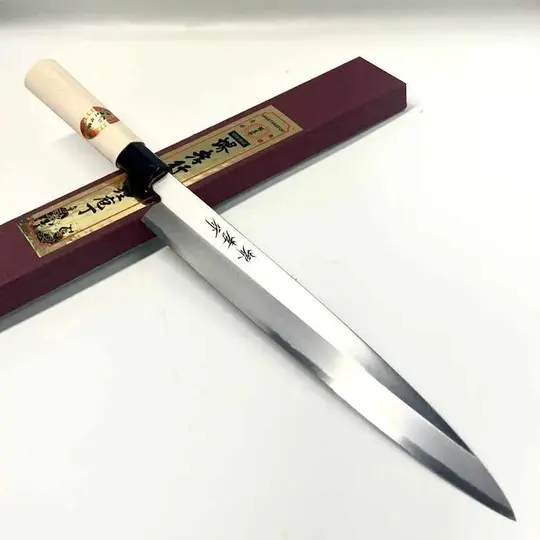 Sakai Takayuki White #3 Kasumi 270mm Yanigiba with Magnolia Wa Handle