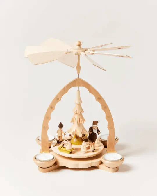 Handcrafted Nordic Candle Pyramid