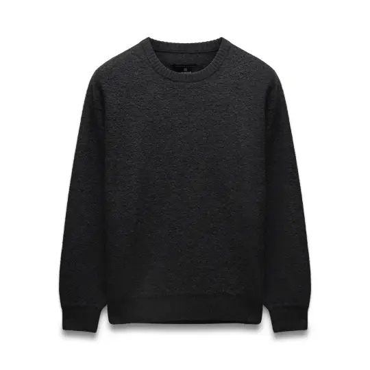 Textured Boucle Turf Crewneck