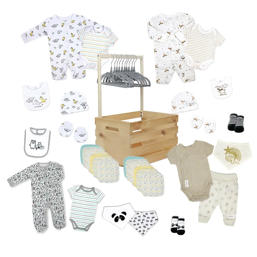 48 Piece Baby Crate, Neutral