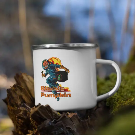 Atomic Pumpkin 2020 w/ Toxic Toggle Enamel Camper's Coffee Mug