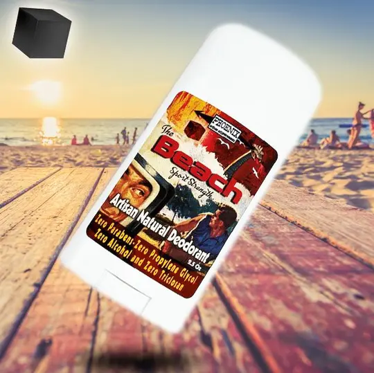 The Beach! Natural Deodorant | Sport Strength