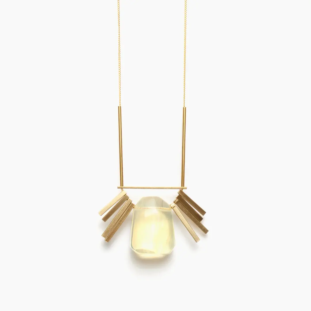 Quartz Geometric Necklace