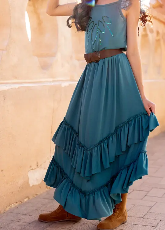 Terrea Skirt in Teal