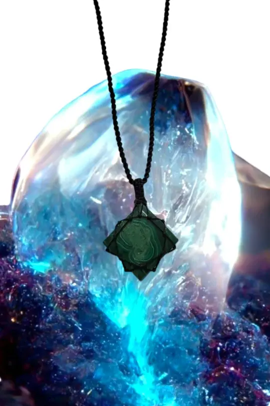 Malachite handmade necklace