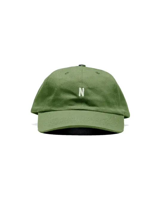 Norse Projects Twill Sports Cap Moss Green