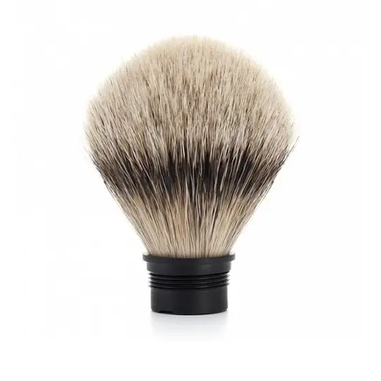 MÜHLE Replacement Shaving Brush Head, Silvertip Badger, TRADITIONAL/ROCCA/HEXAGON Series