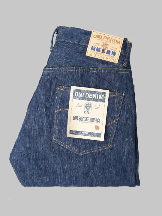 ONI Denim 274 20oz Awa Natural Indigo Regular Straight Jeans