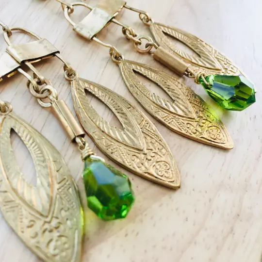 1-off Olivine Dangles