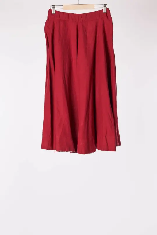 Classic Skirt, Marsala Red