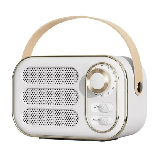 Vintage Bluetooth Speaker - White