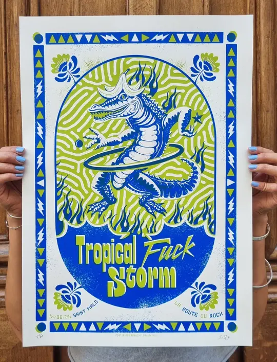 TROPICAL FUCK STORM (La Route du Rock 2025) gigposter