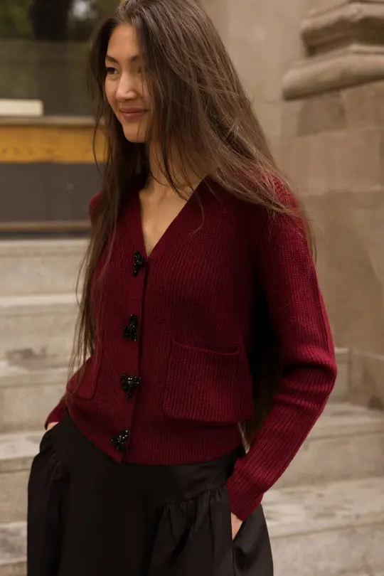 Theo Sweater in Burgundy