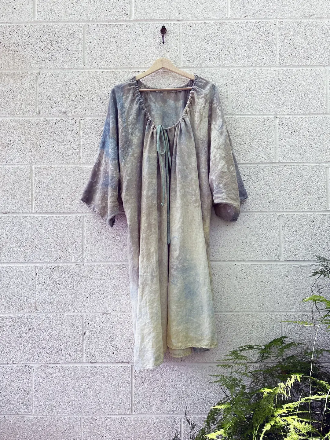 Drawstring Collar Bumble Bee Ayurvastra Kaftan (25)