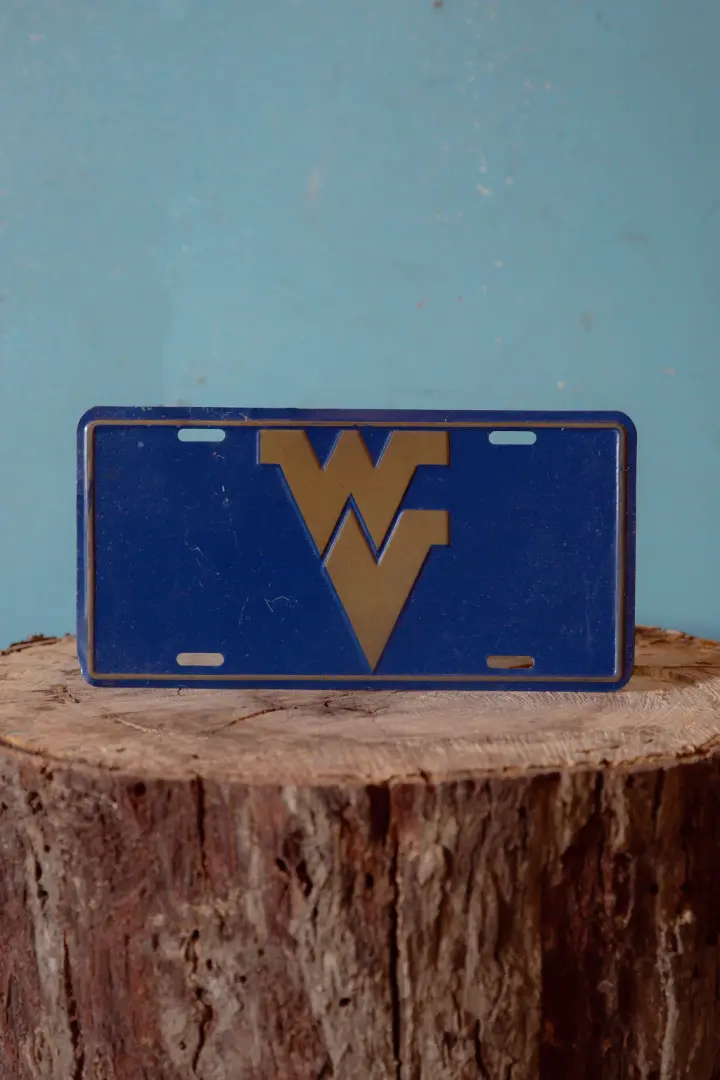 Vintage WVU License Plate