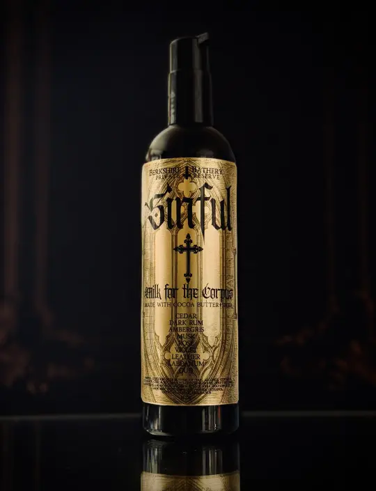 SINFUL | Cedar + Rum - 16oz Cocoa Butter Shea Body Milk Lotion