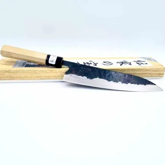 Teruyasu Fujiwara Denka Aogami Super Gyuto 210mm Wa Handle