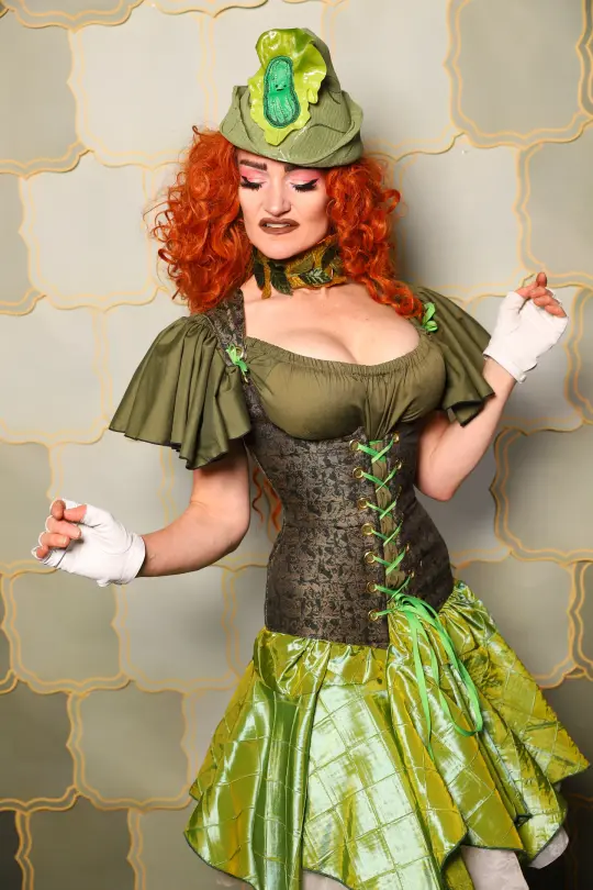 21. Greta Corset in Gilded Moss - The Brine for Bunny Collection