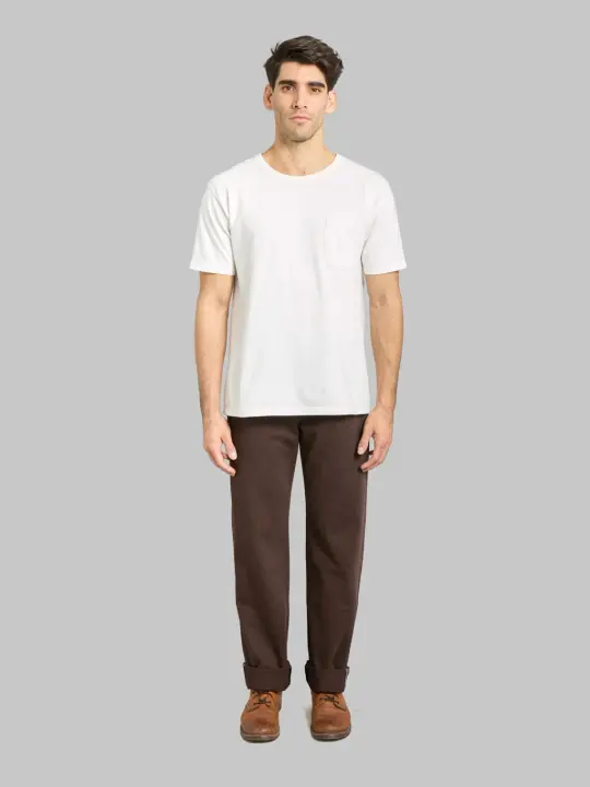Momotaro Jeans MMJE6400 15oz #100 Straight "Onigurumi Dyed" Jeans Brown