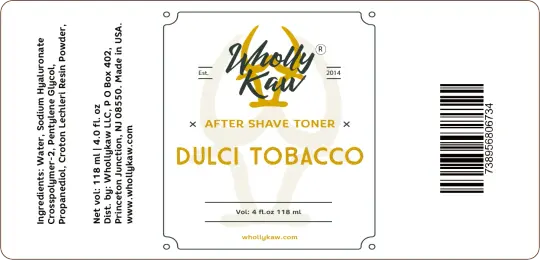 Dulci Tobacco After Shave Toner