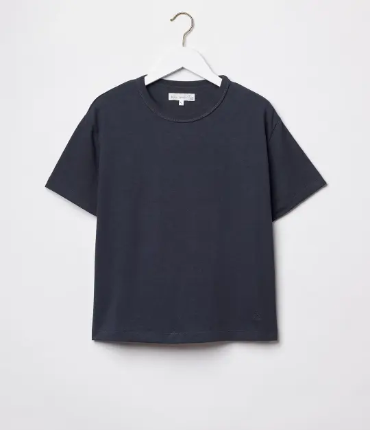 Boxy Giza Cotton-Hemp Women's T-Shirt