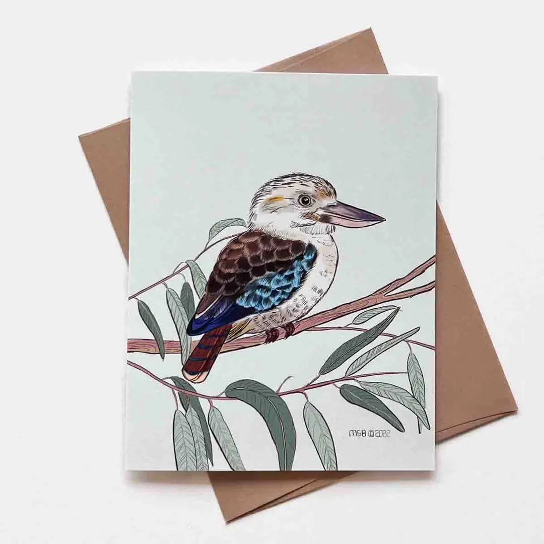 Kookaburra Bird Greeting Card