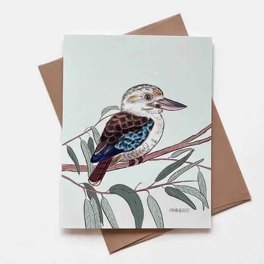 Kookaburra Bird Greeting Card