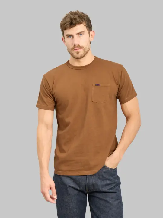Samurai Jeans SJST-PCMIIL Heavyweight Pocket T-Shirt Brown