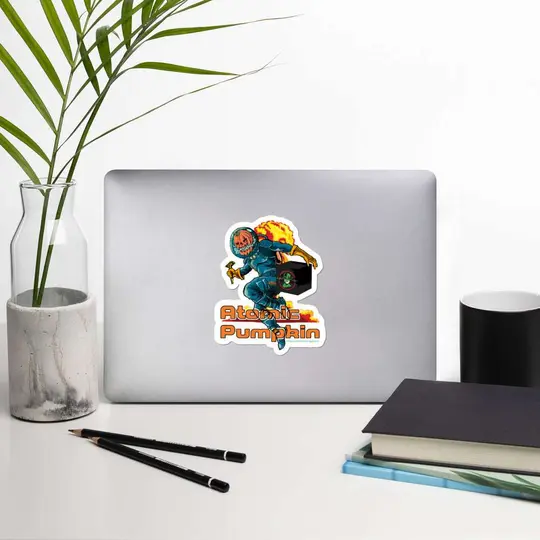 Atomic Pumpkin 2020 w/ Toxic Toggle! Vinyl Bubble-Free Stickers | Available in 3 Sizes