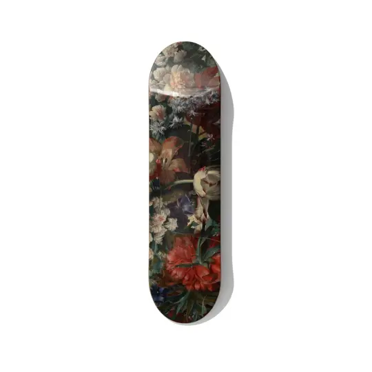 Floral Bloom Skateboard Wall Art