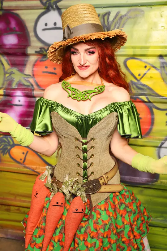 Crossfire Overbust *Base Corset ONLY* in Botanical Thread Green - The Hoedown Throwdown Collection