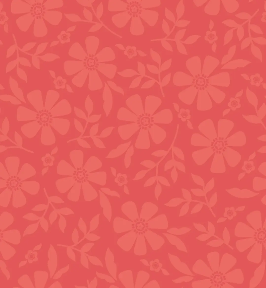 Coral Tonal Flowers from Orchard House