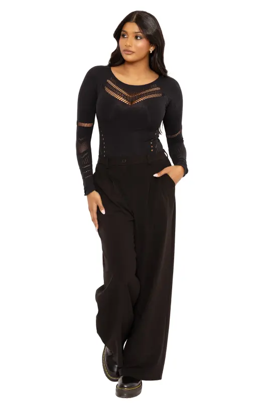 Black Silhouettes Pants