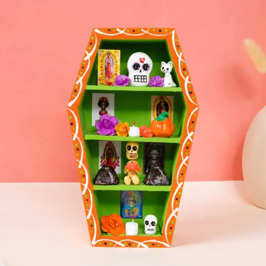 Día de Muertos Altar Coffin Shadow Box