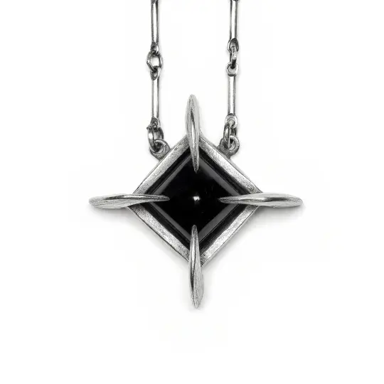 Petite Tomb of Memory. Cat Claws. Onyx Necklace. *Limited*