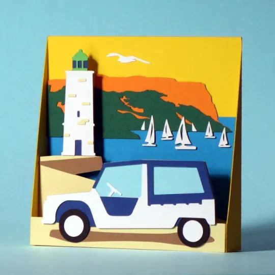 Carte pop-up Balade dans Cassis