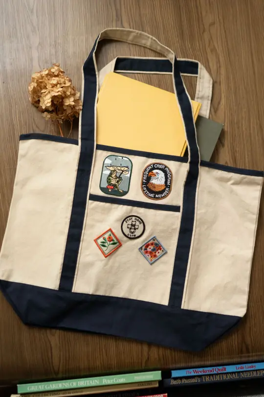Two-Tone Biggie Tote - Pick-Your-Patch
