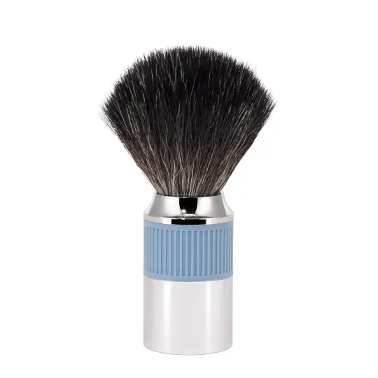 MÜHLE NEO Shaving Brush, Black Fibre, Glacier Blue