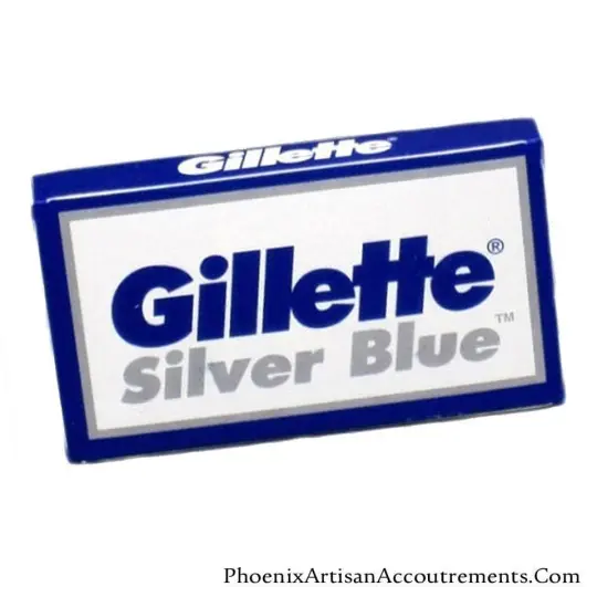 Gillette Silver Blue Double Edge Razor Blades - 5 Pack