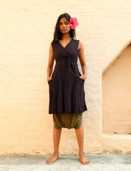 Wrap Origami Short Dress