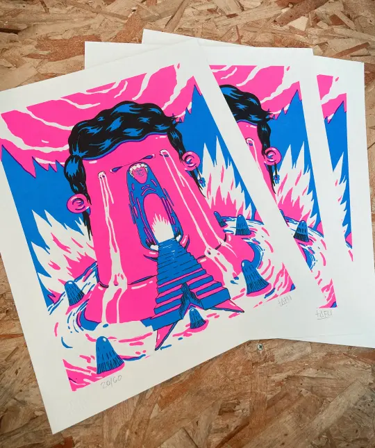 XtofuX serigraph