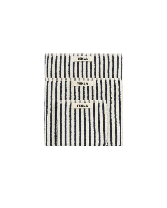 Tekla Terry Hand Towel Sailor Stripes
