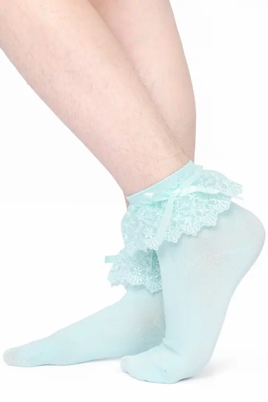 Nina Ruffle Socks - Mint